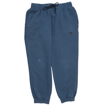 Nike Men Blue Jogger Sweatpants L Fleece Cotton Blend Drawstring Comfort