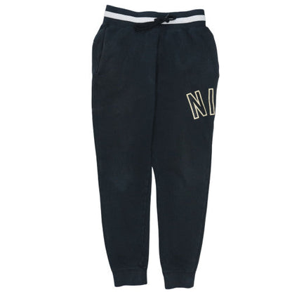 Nike Women’s Black Jogger Sweatpants S Fleece Drawstring Logo Tapered