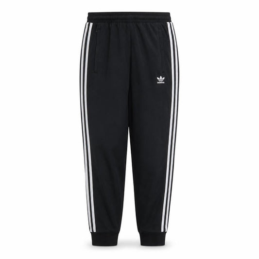 Front view of Adidas Men Black Joggers M Regular Fit Cotton Blend Sports Trousers