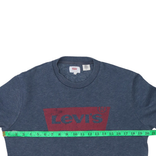 Mens UK Size S Levi's Blue Pullover Sweatshirt