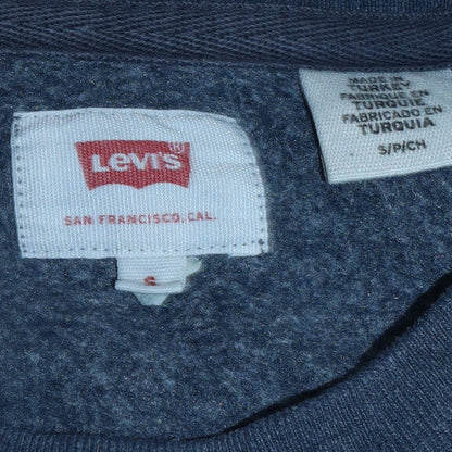 Mens UK Size S Levi's Blue Pullover Sweatshirt