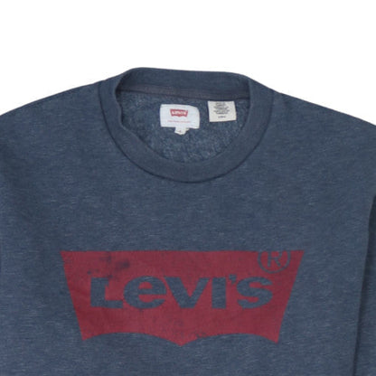 Mens UK Size S Levi's Blue Pullover Sweatshirt