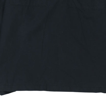 Weekend Offender Men's Black Cotton 1/2 Zip Long Sleeve Casual Shirt - Size S