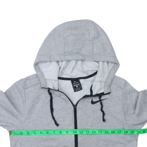 Mens UK Size S Nike Grey Full Zip Hoodie