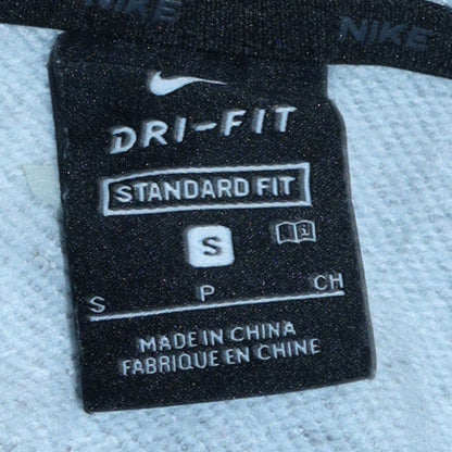 Mens UK Size S Nike Grey Full Zip Hoodie