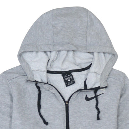 Mens UK Size S Nike Grey Full Zip Hoodie