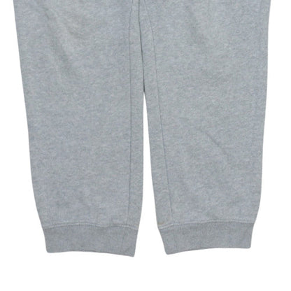 Gap Men's Grey Fleece Sweatpants L Regular Fit Drawstring Logo