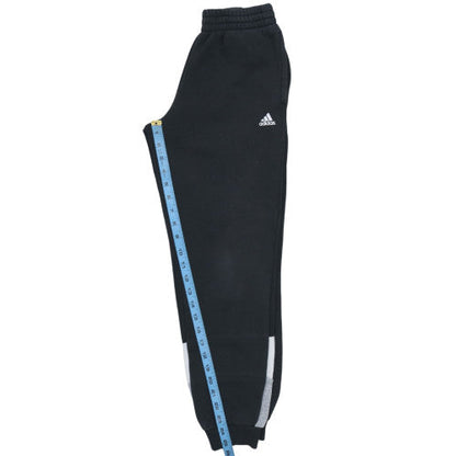 Adidas Boys Black Jogger Sweatpants 11-12 Years Colourblock Fleece