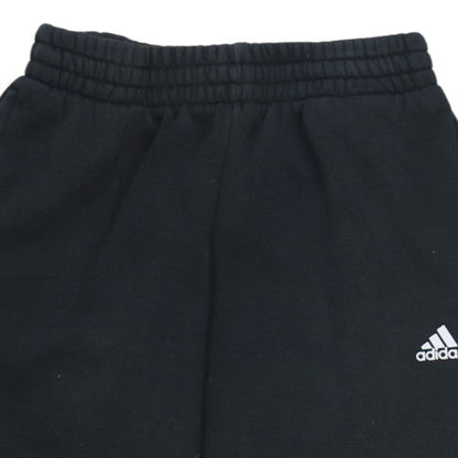 Adidas Boys Black Jogger Sweatpants 11-12 Years Colourblock Fleece