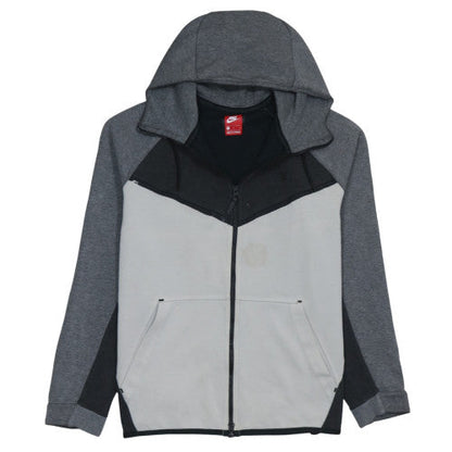Mens UK Size L Nike Grey Full Zip Hoodie