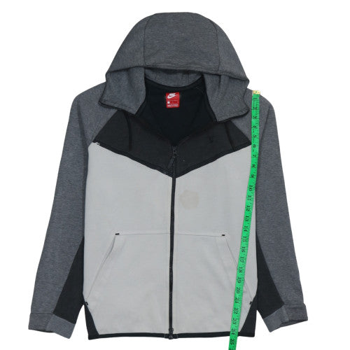 Mens UK Size L Nike Grey Full Zip Hoodie