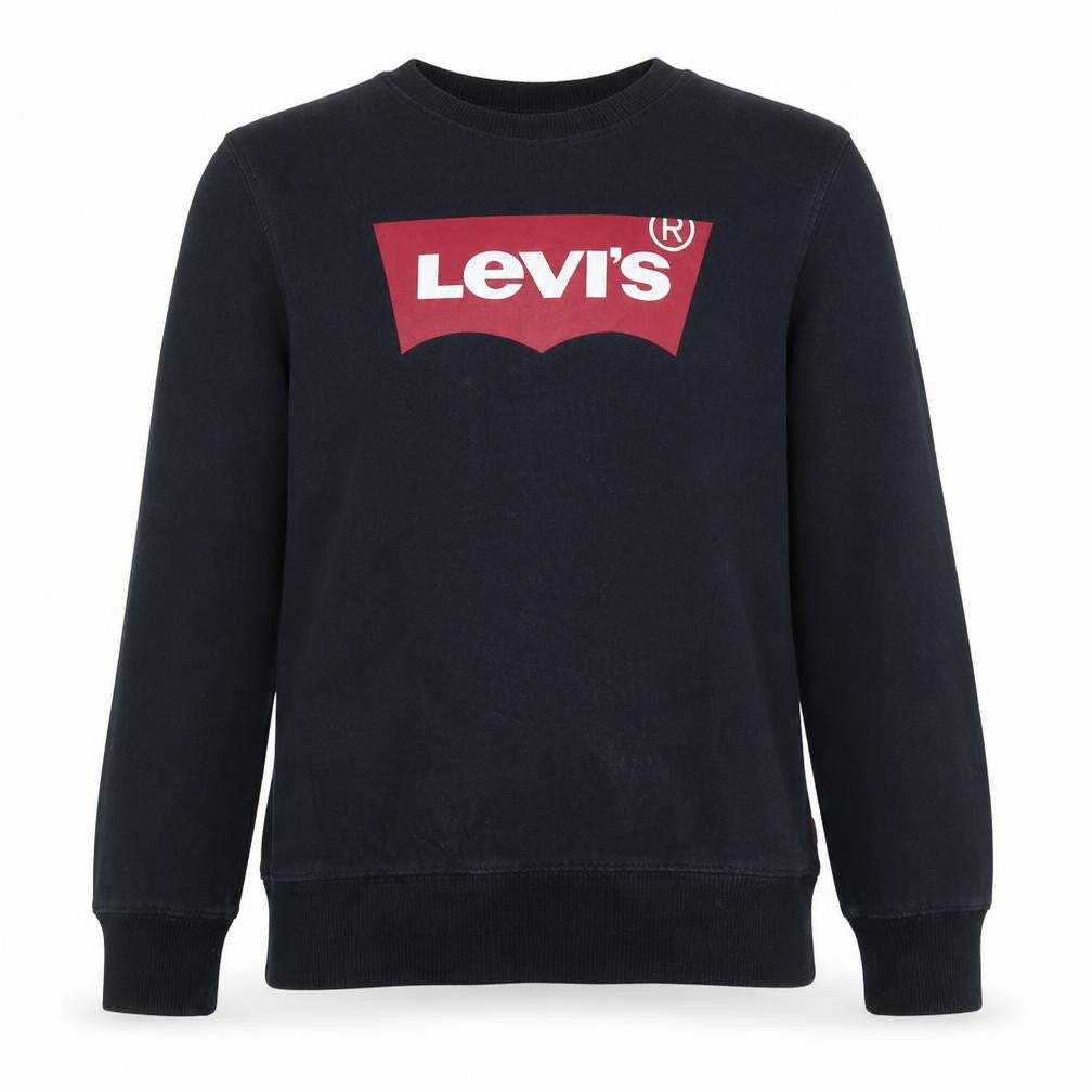 Levi's Boys Black Crew Neck Pullover Sweatshirt 16 Years Cotton Blend