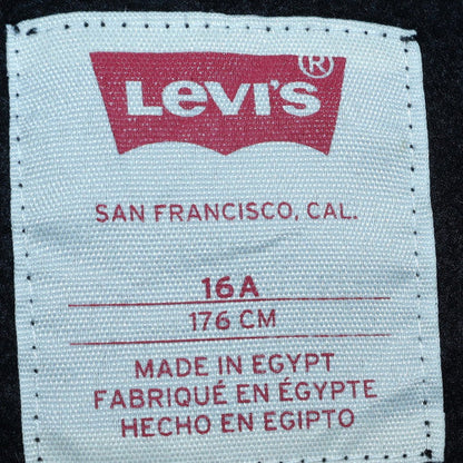 Levi's Boys Black Crew Neck Pullover Sweatshirt 16 Years Cotton Blend