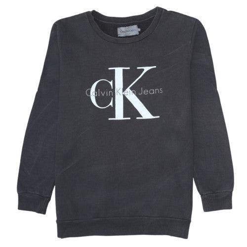Mens UK Size M Calvin Klein Jeans Black Pullover Sweatshirt