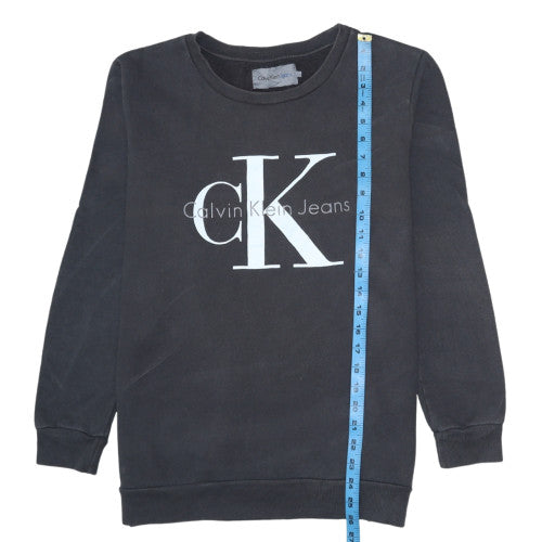 Mens UK Size M Calvin Klein Jeans Black Pullover Sweatshirt