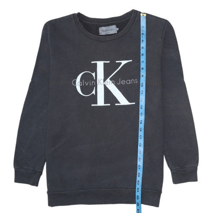 Mens UK Size M Calvin Klein Jeans Black Pullover Sweatshirt