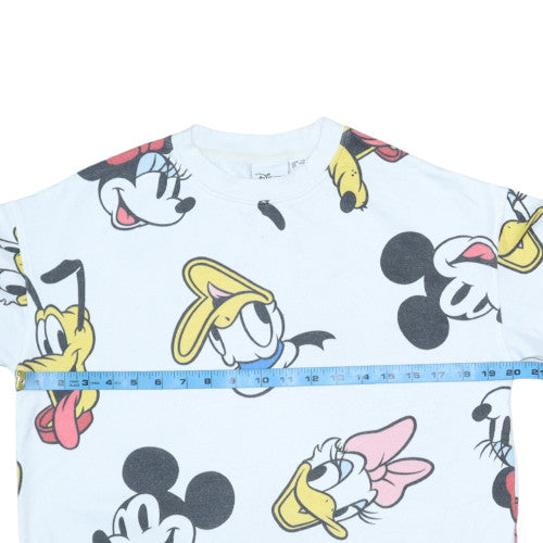 Womens UK Size XS Disney White Pullover Sweatshirt