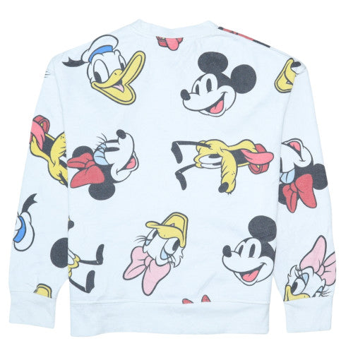 Womens UK Size XS Disney White Pullover Sweatshirt