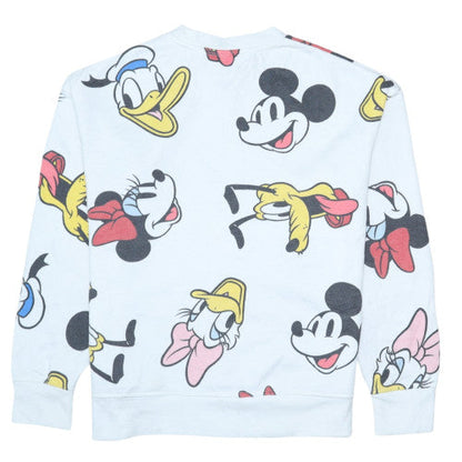 Womens UK Size XS Disney White Pullover Sweatshirt