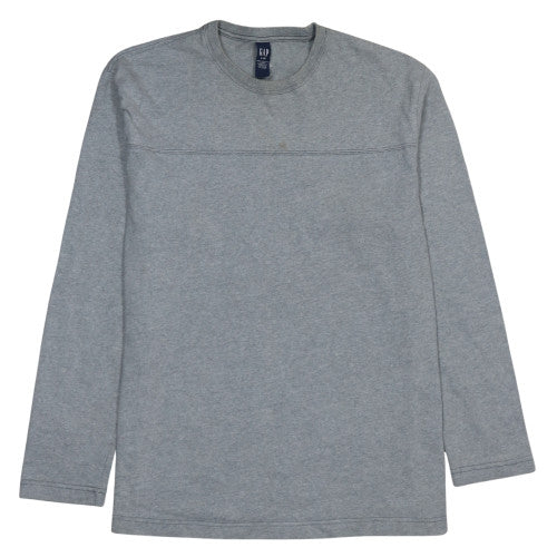 Gap Mens Grey Cotton Crew Neck Pullover Sweatshirt Size L