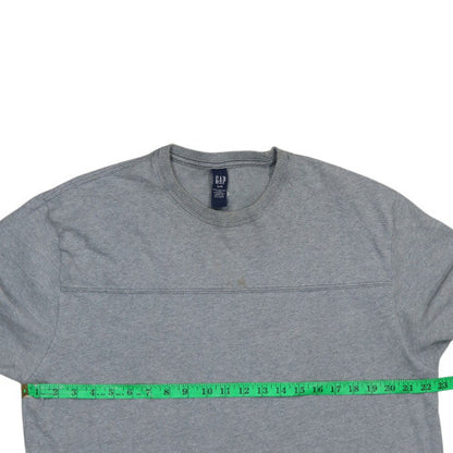 Gap Mens Grey Cotton Crew Neck Pullover Sweatshirt Size L