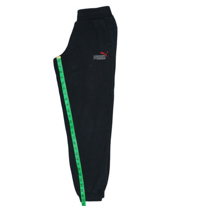 Puma Boys Black Jogger Sweatpants 13-14 Years Elastic Waist Pockets