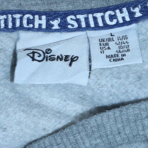 Womens UK Size L Disney Grey Pullover Sweatshirt