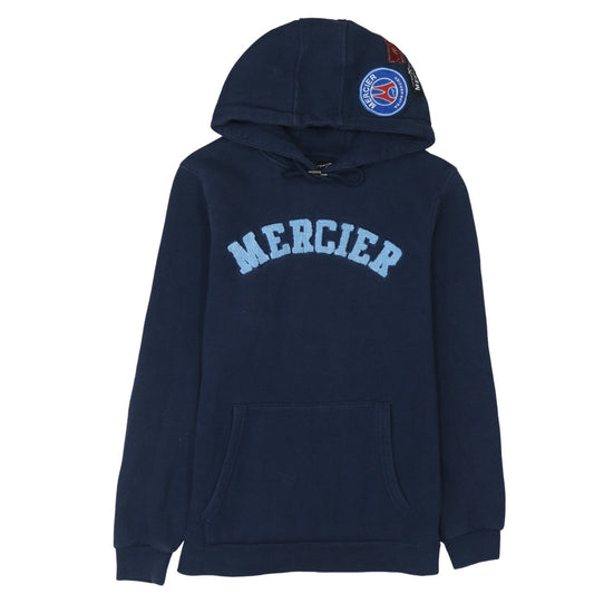 Mens UK Size S Mercier Blue Pullover Hoodie