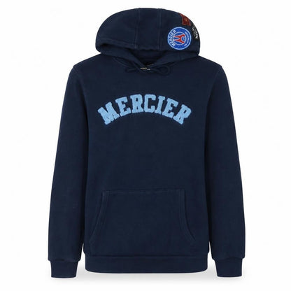 Mens UK Size S Mercier Blue Pullover Hoodie