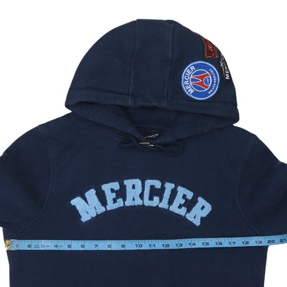Mens UK Size S Mercier Blue Pullover Hoodie