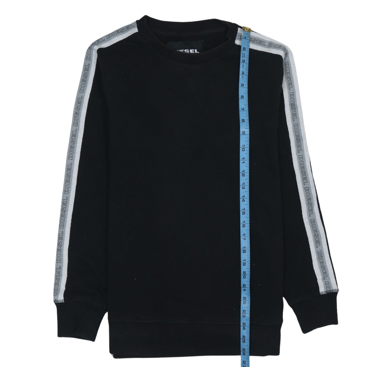 Mens UK Size M Diesel Black Pullover Sweatshirt