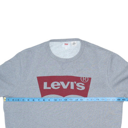 Mens UK Size L Levi's Grey Pullover Sweatshirt