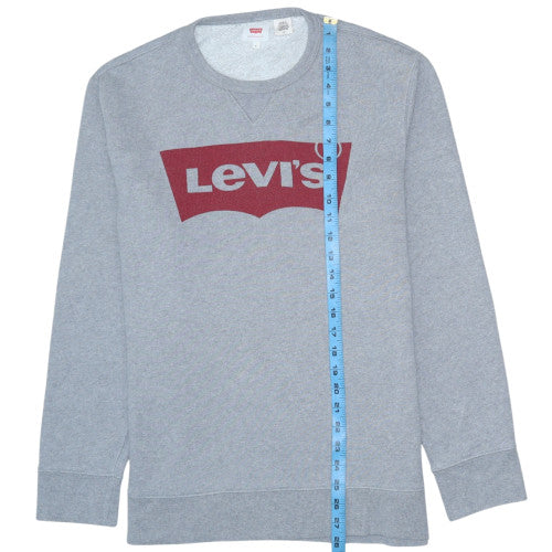 Mens UK Size L Levi's Grey Pullover Sweatshirt