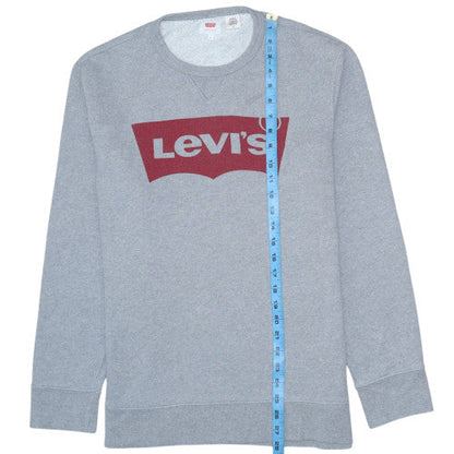 Mens UK Size L Levi's Grey Pullover Sweatshirt
