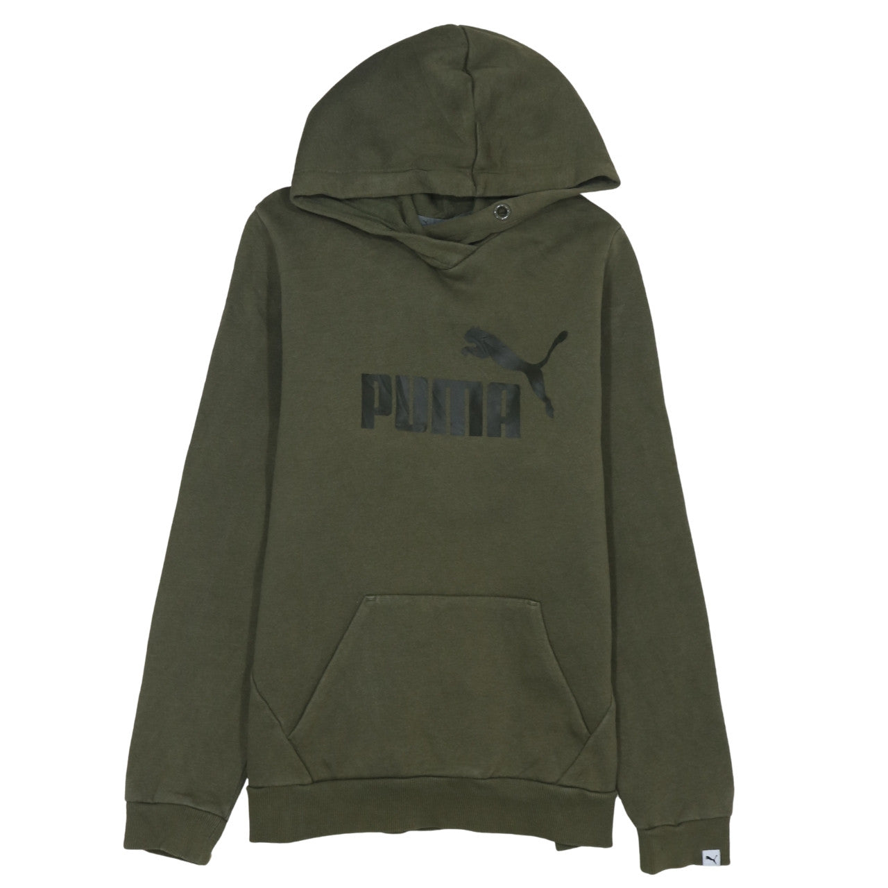 Womens UK Size 14 PUMA Green Pullover Hoodie