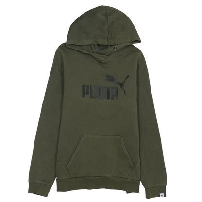 Womens UK Size 14 PUMA Green Pullover Hoodie