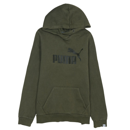 Womens UK Size 14 PUMA Green Pullover Hoodie