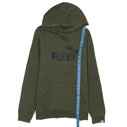Womens UK Size 14 PUMA Green Pullover Hoodie