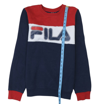 Fila Boys Multicoloured Regular Fit Crew Neck Pullover Sweatshirt 164cm