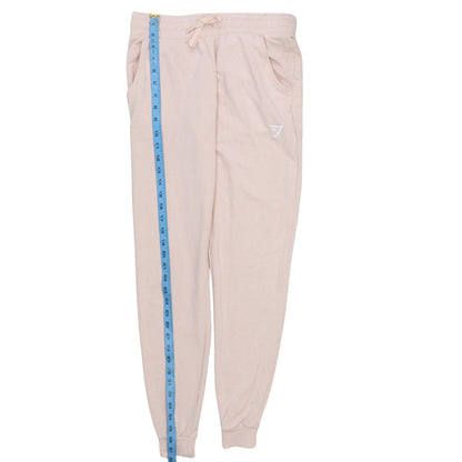 Gymshark Women Beige Jogger Trousers Size S Elastic Waist