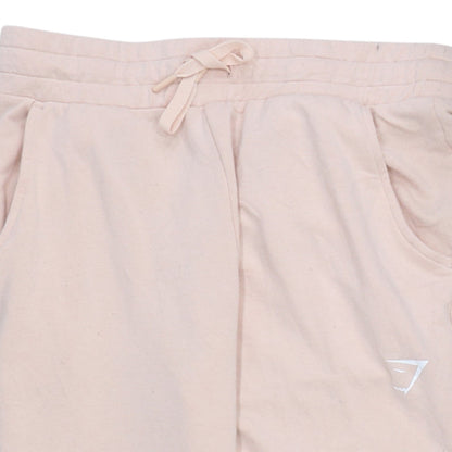 Gymshark Women Beige Jogger Trousers Size S Elastic Waist
