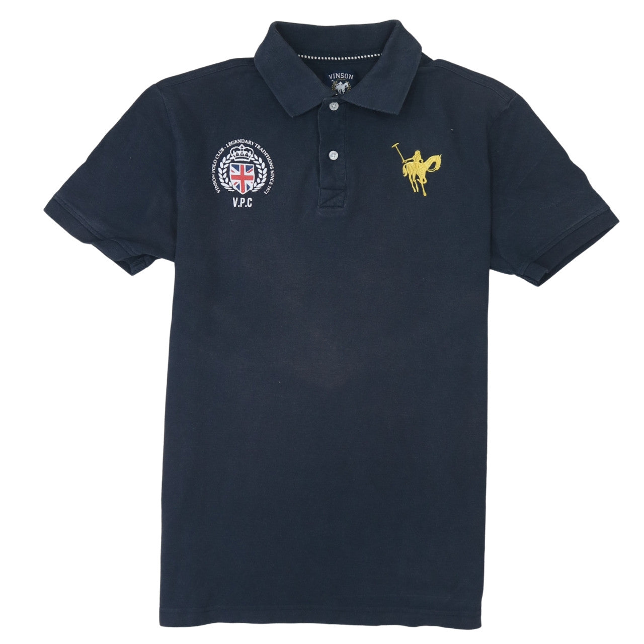 Mens UK Size M Vinson Polo Club Cotton Polo Shirt