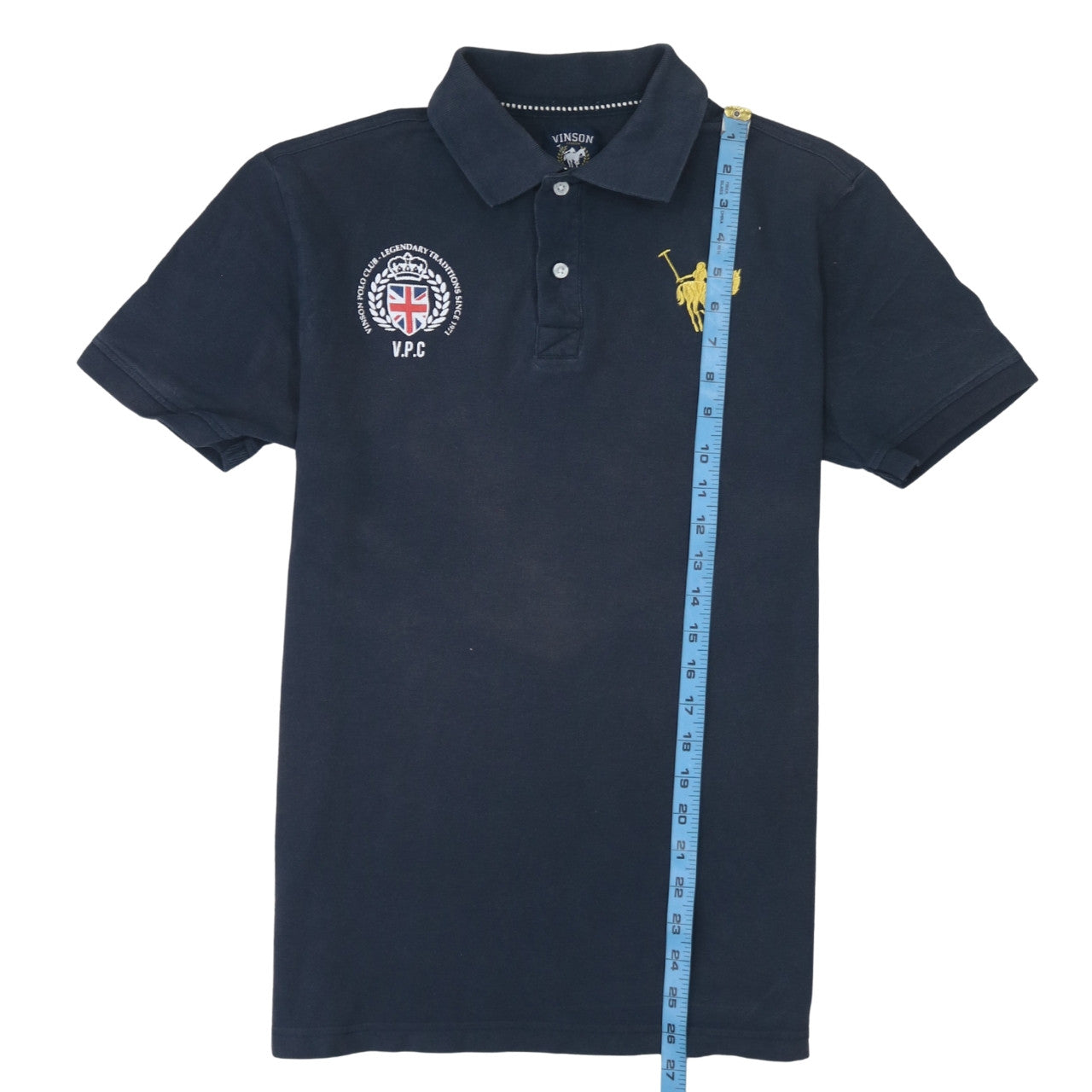 Mens UK Size M Vinson Polo Club Cotton Polo Shirt