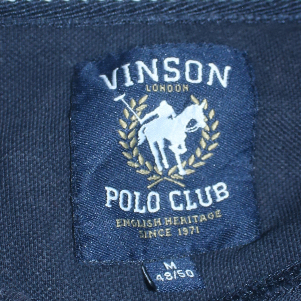 Mens UK Size M Vinson Polo Club Cotton Polo Shirt