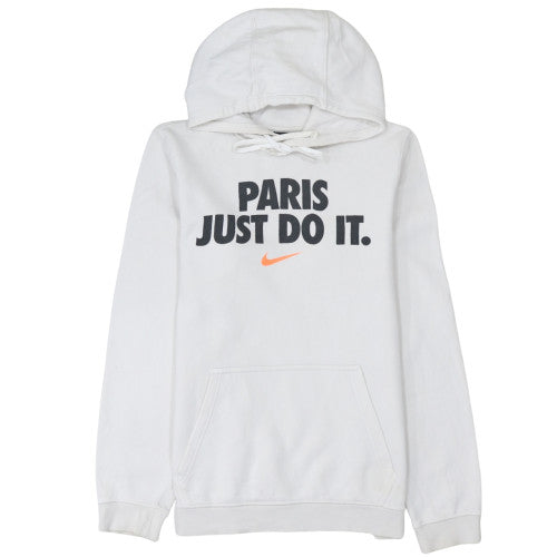 Womens UK Size S Nike White Pullover Hoodie