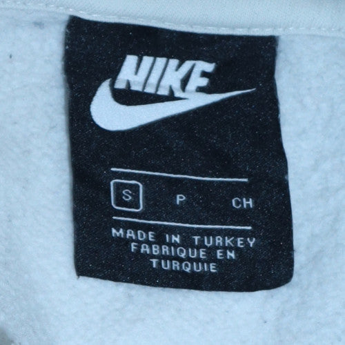 Womens UK Size S Nike White Pullover Hoodie