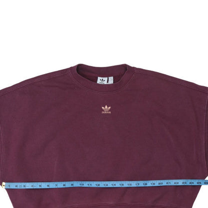 Womens UK Size 10 adidas Red Pullover Sweatshirt