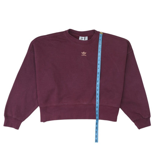 Womens UK Size 10 adidas Red Pullover Sweatshirt