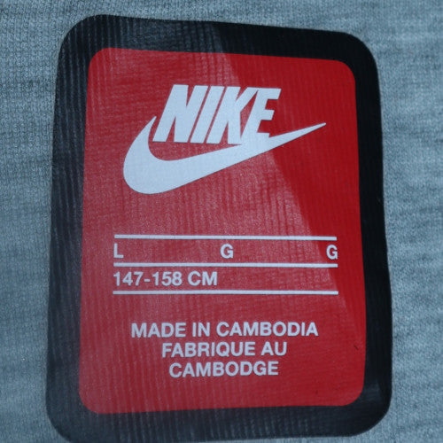 Boys UK Size L Nike Regular Fit Jogger Grey Trousers