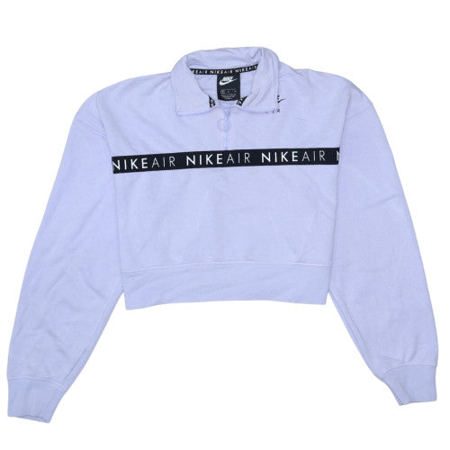 Womens UK Size M Nike Purple Pullover Sweatshirt